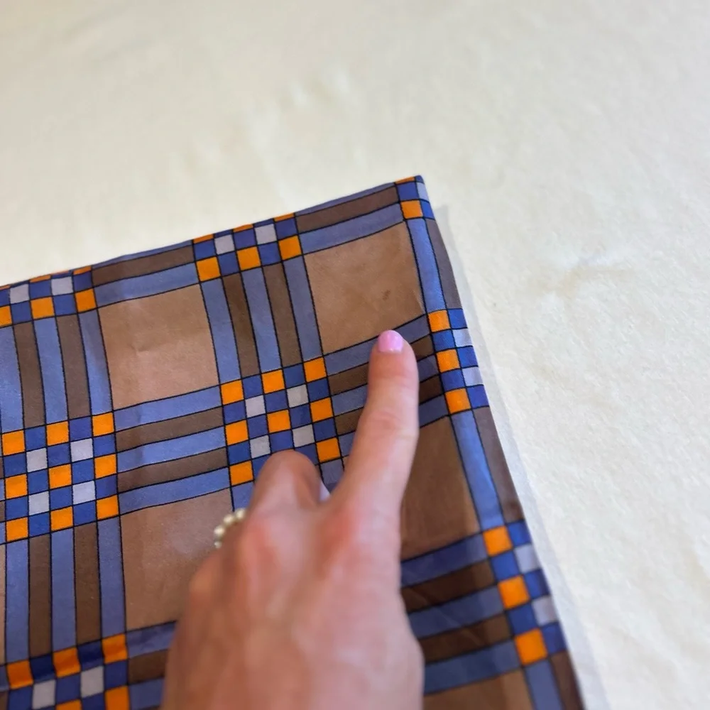 Mid Century Checkered Scarf